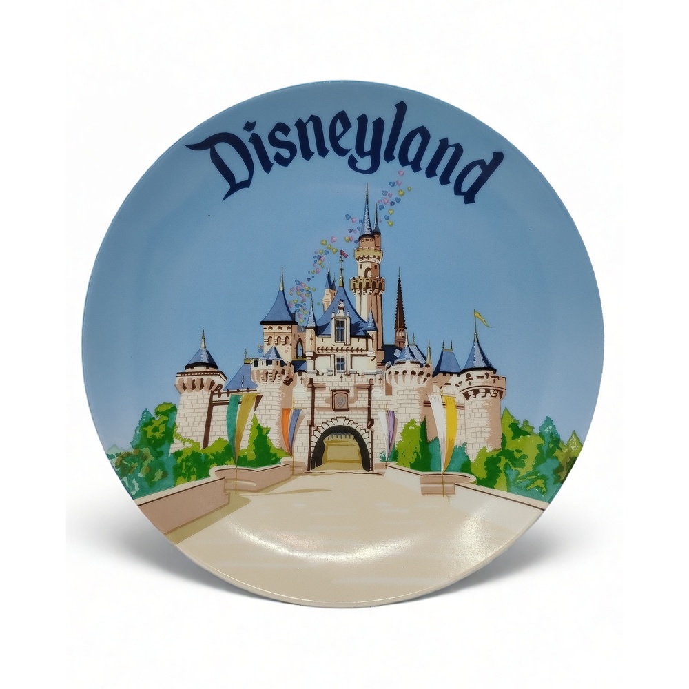 Disney Sleeping Beauty Castle Plate 8 Inch Ceramic Theme Park Decor Keepsake